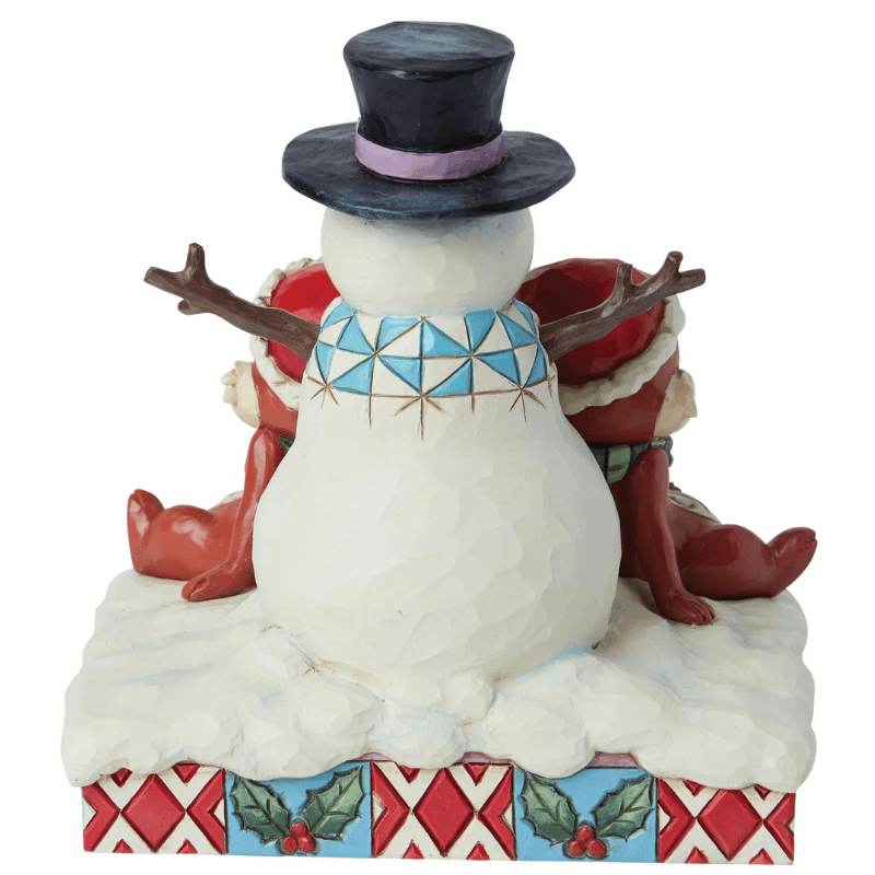 Disney Traditions Chip ‘n’ Dale with Snowman Figurine by Jim Shore 6015006