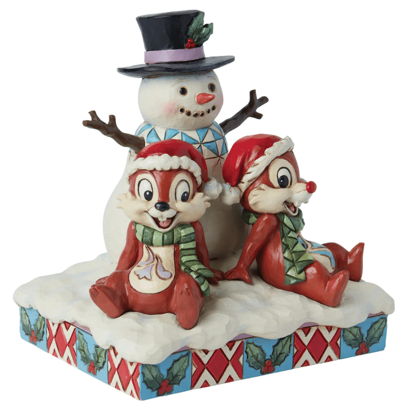 Disney Traditions Chip ‘n’ Dale with Snowman Figurine by Jim Shore 6015006