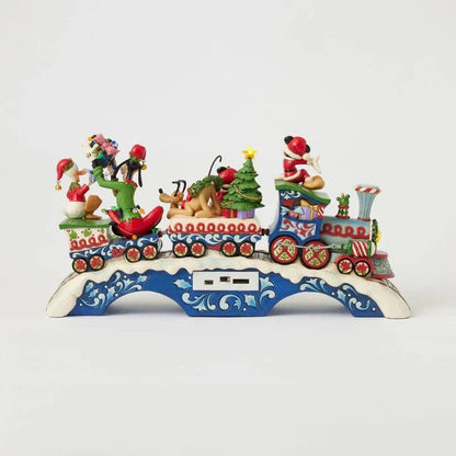 Disney Traditions Christmas Cheer On Track (Mickey & Friends LED Musical Train) Figurine By Jim Shore 6014996