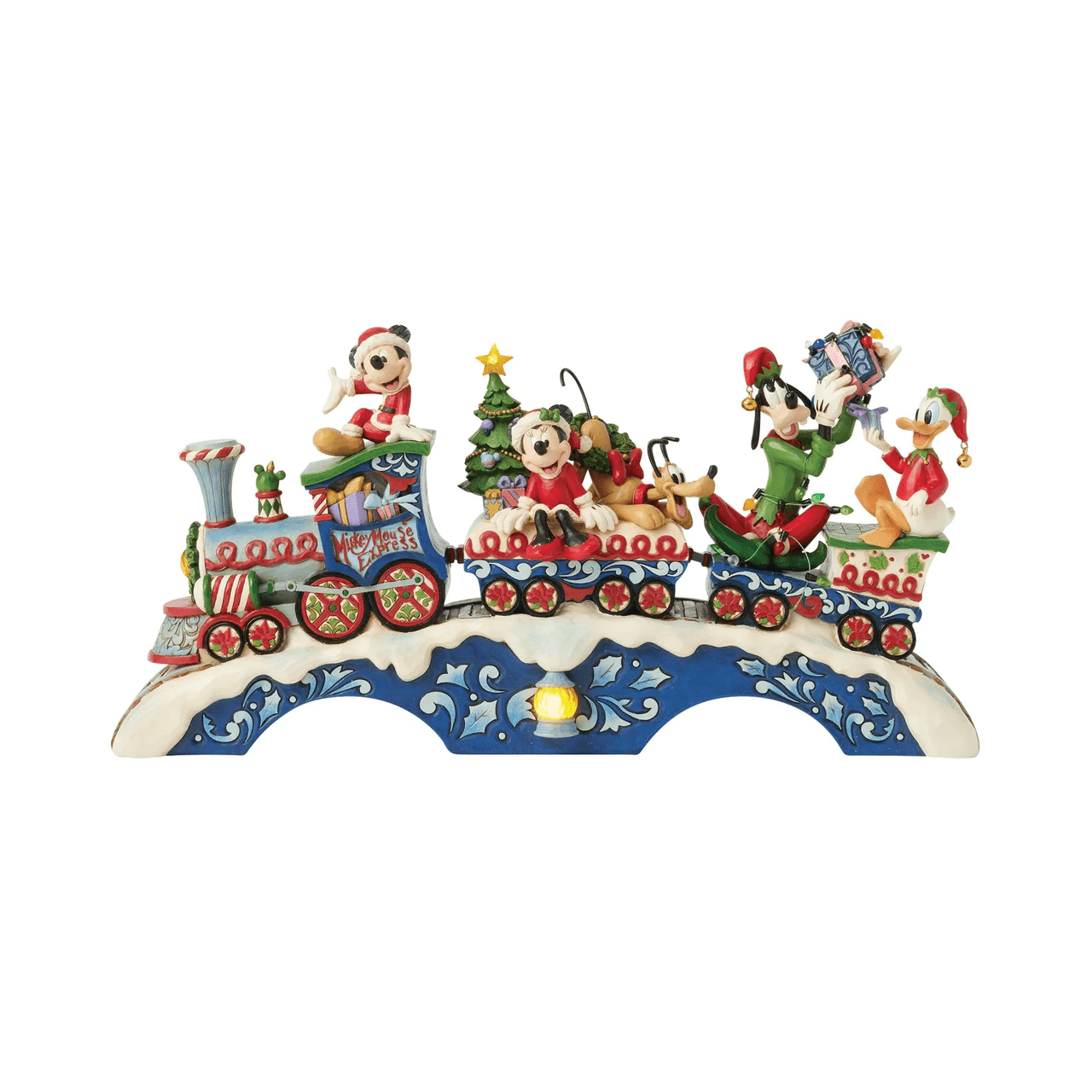 Disney Traditions Christmas Cheer On Track (Mickey & Friends LED Musical Train) Figurine By Jim Shore 6014996
