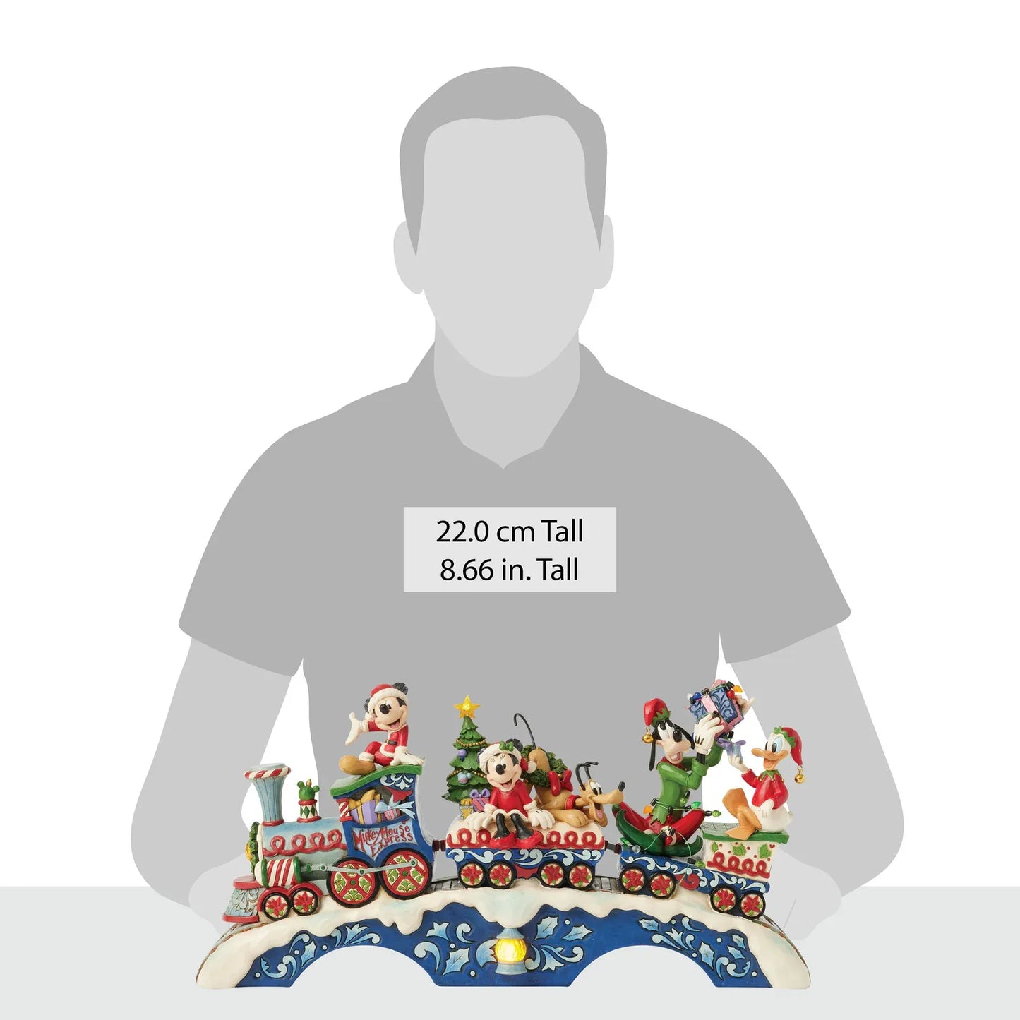 Disney Traditions Christmas Cheer On Track (Mickey & Friends LED Musical Train) Figurine By Jim Shore 6014996