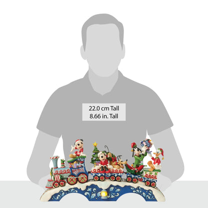 Disney Traditions Christmas Cheer On Track (Mickey & Friends LED Musical Train) Figurine By Jim Shore 6014996
