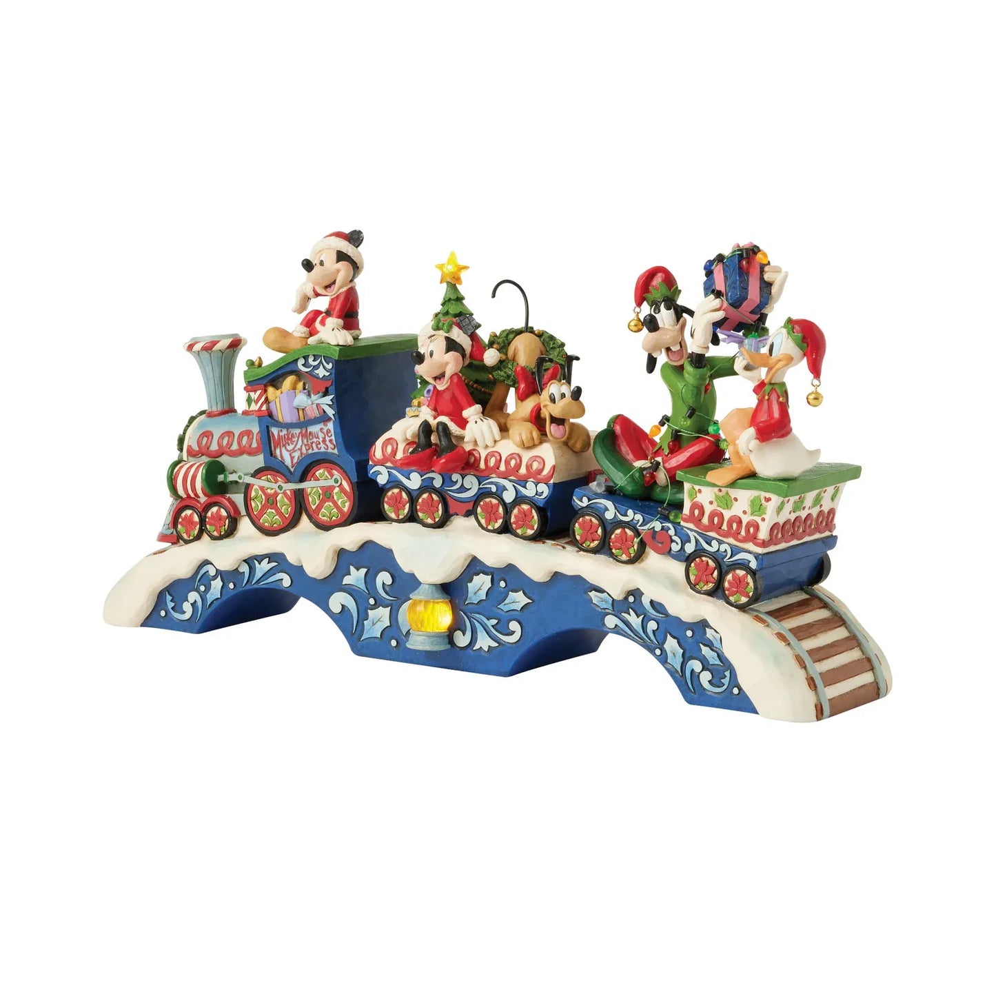 Disney Traditions Christmas Cheer On Track (Mickey & Friends LED Musical Train) Figurine By Jim Shore 6014996