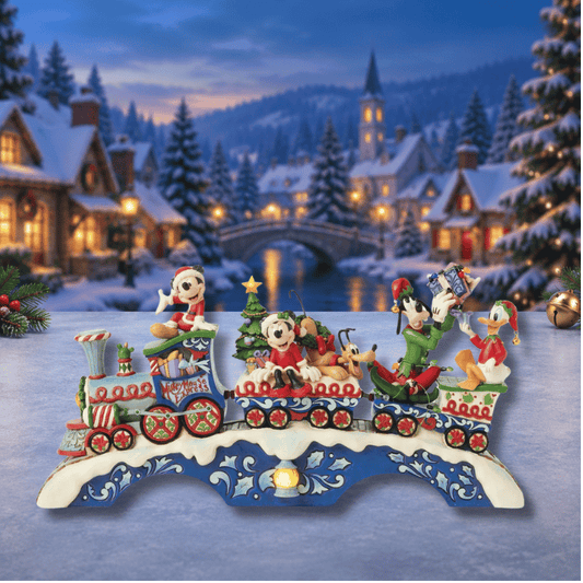 Disney Traditions Christmas Cheer On Track (Mickey & Friends LED Musical Train) Figurine By Jim Shore 6014996