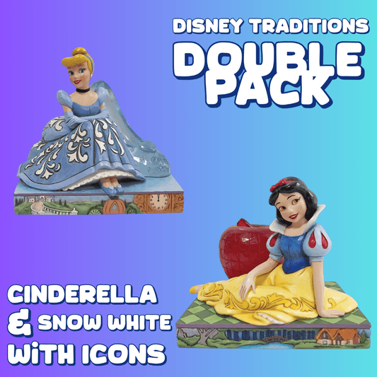 Disney Traditions Cinderella & Snow White with Icons Double Pack