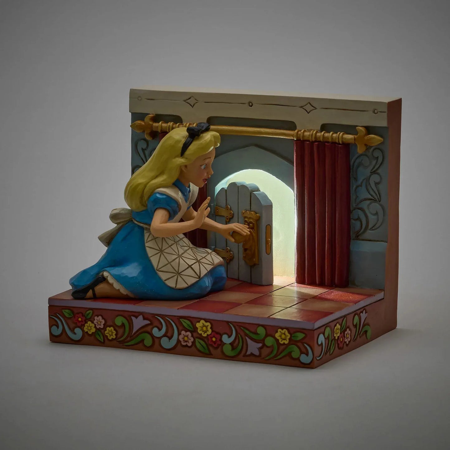 Disney Traditions Curiouser & Curiouser (Alice LED Wonderland Door) Figurine By Jim Shore 6016902