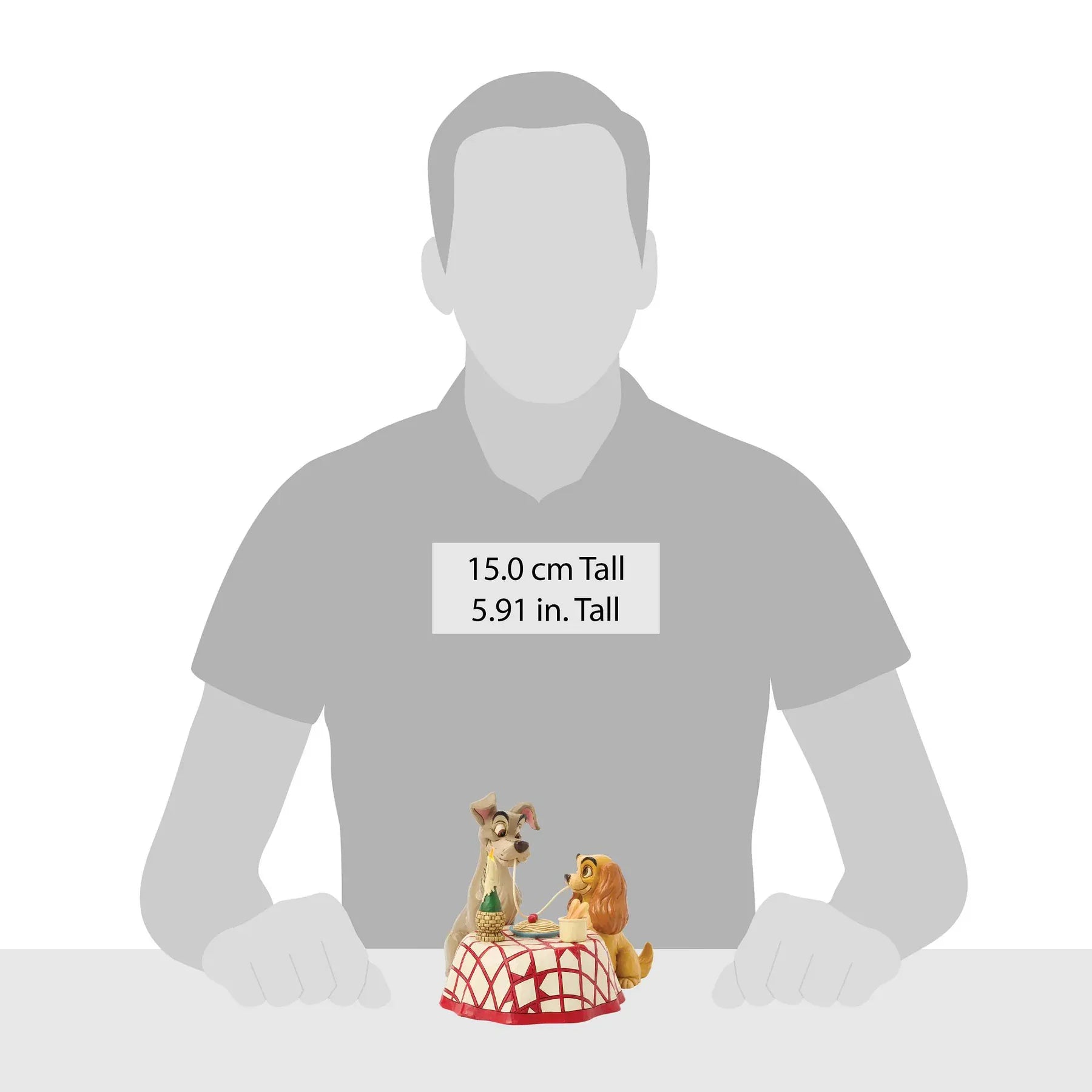 Disney Traditions Dinner for Two Lady & the Tramp Spaghetti Figurine By Jim Shore