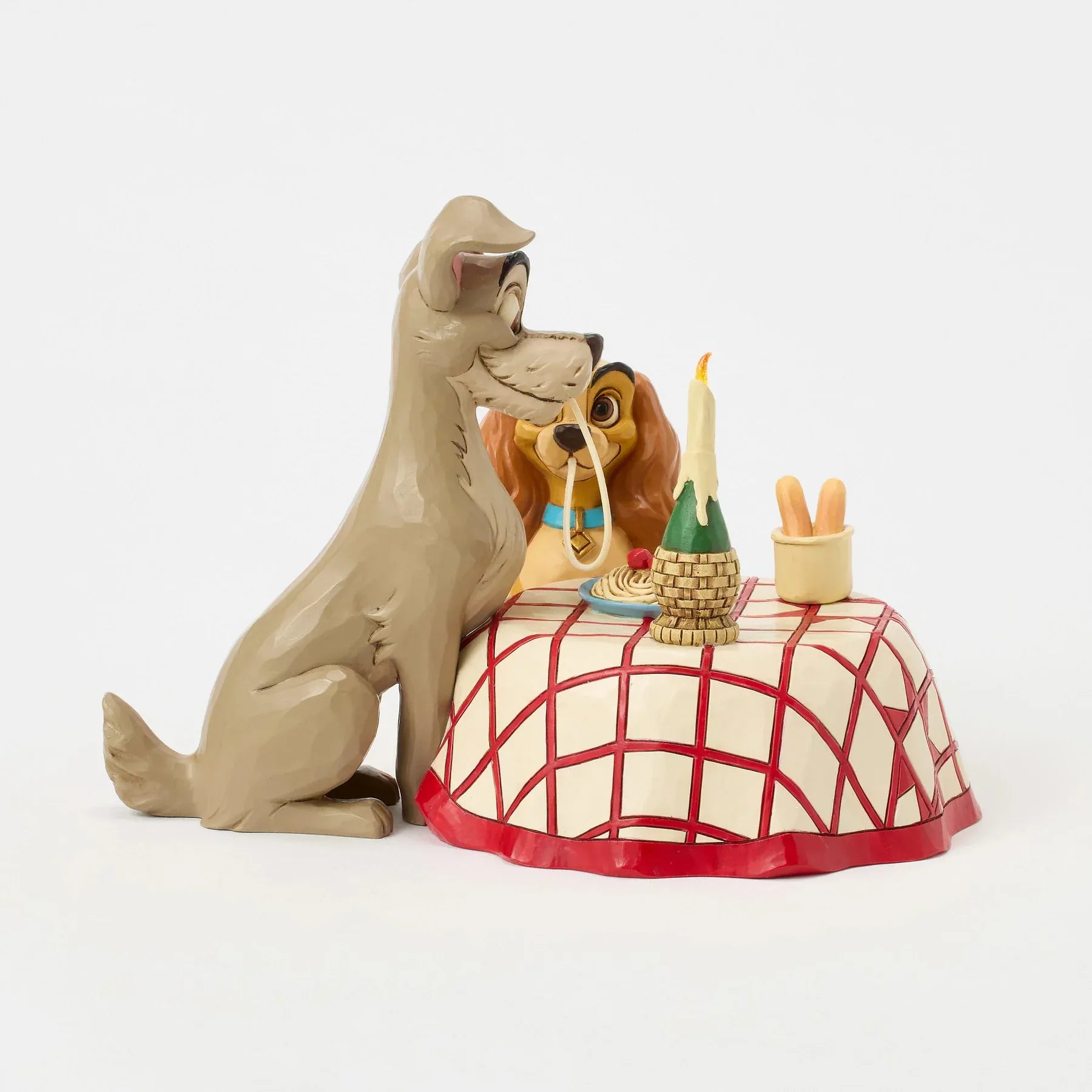 Disney Traditions Dinner for Two Lady & the Tramp Spaghetti Figurine By Jim Shore