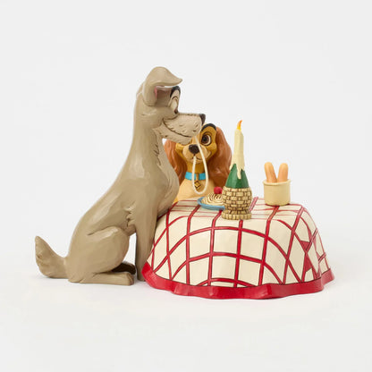 Disney Traditions Dinner for Two Lady & the Tramp Spaghetti Figurine By Jim Shore