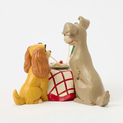 Disney Traditions Dinner for Two Lady & the Tramp Spaghetti Figurine By Jim Shore