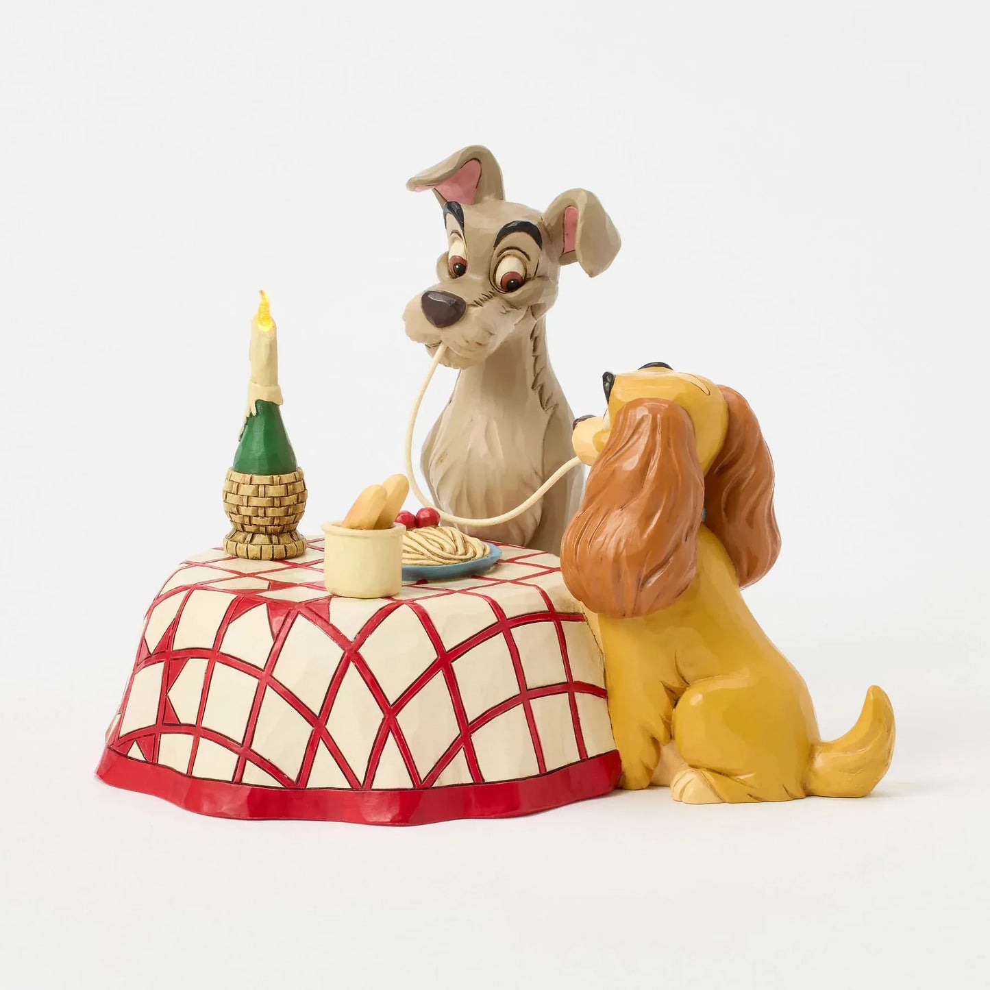 Disney Traditions Dinner for Two Lady & the Tramp Spaghetti Figurine By Jim Shore