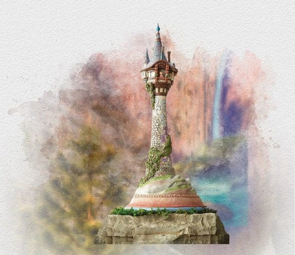 Disney Traditions Dreaming of Floating Lights - Rapunzel Tower Masterpiece Figurine 6008998
