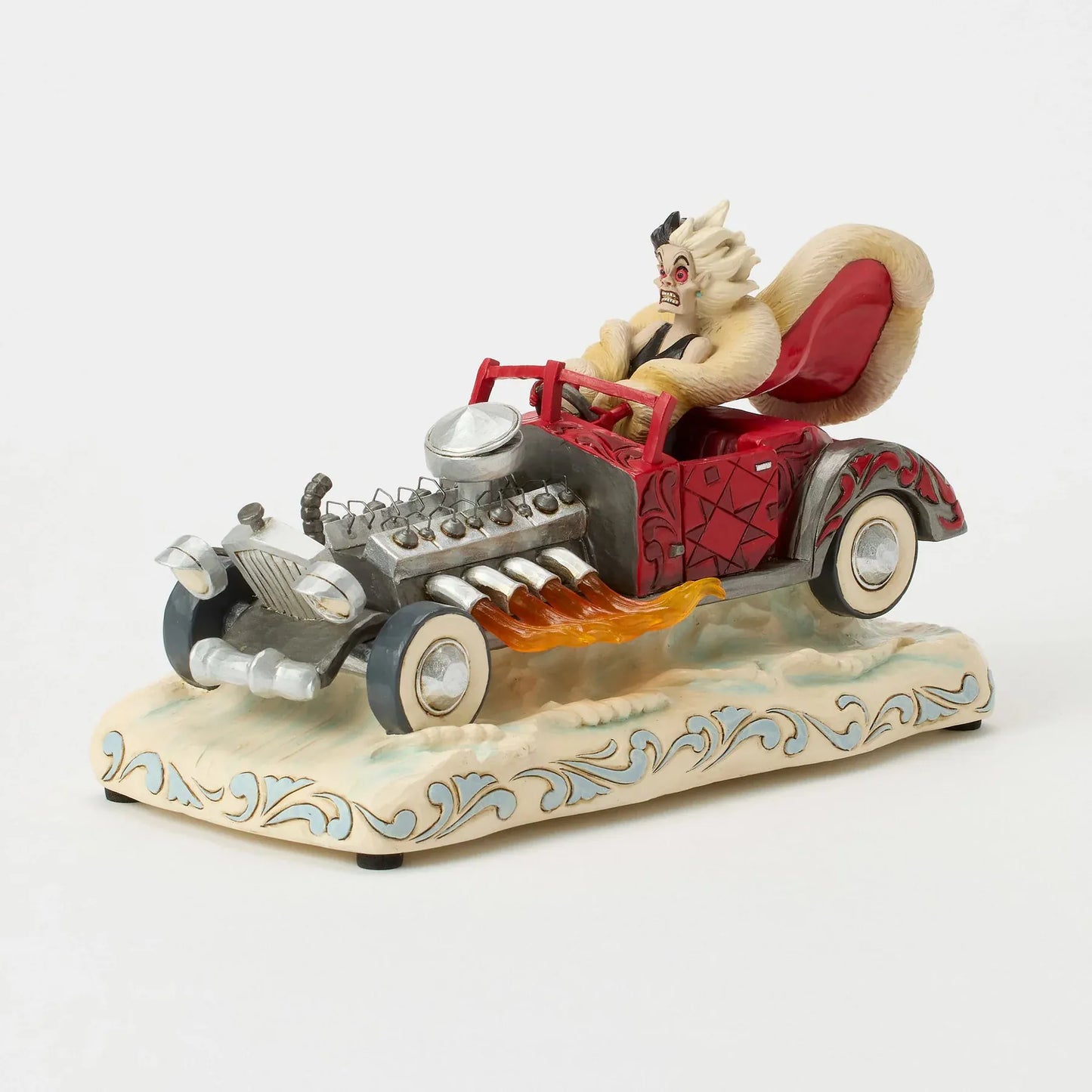 Disney Traditions Driving De Vil-ishly Cruella in Musical Car Figurine By Jim Shore
