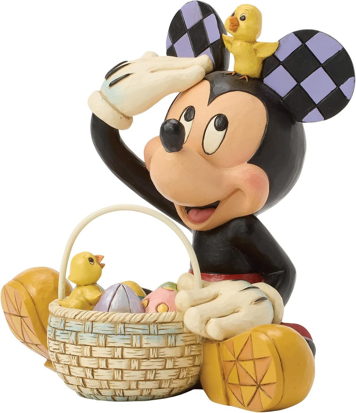 Disney Traditions Easter Surprise Mickey Easter Basket Surprise Figurine By Jim Shore