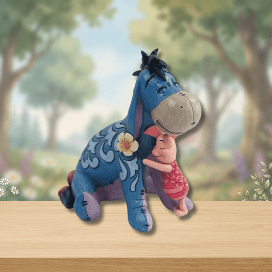 Disney Traditions Eeyore and Piglet Hug Figurine by Jim Shore