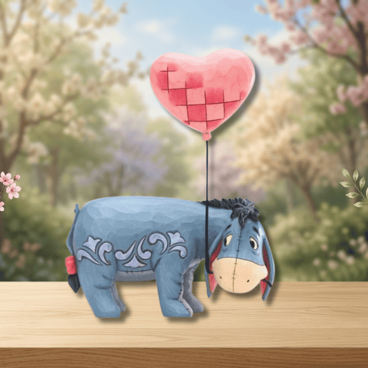 Disney Traditions Eeyore with a Heart Balloon Figurine 6005965