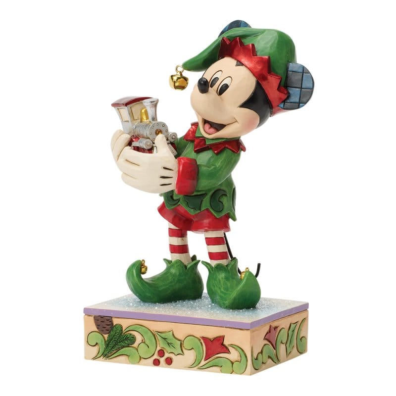 Disney Traditions Elf on Track (Mickey Elf with Train) Figurine By Jim Shore 6018712