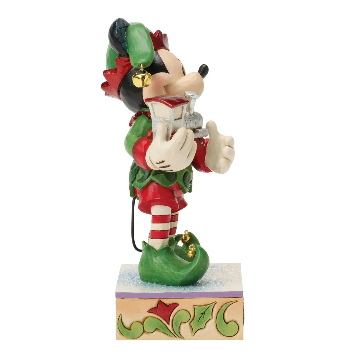 Disney Traditions Elf with Train (Mickey Elf) Figurine By Jim Shore 6018712