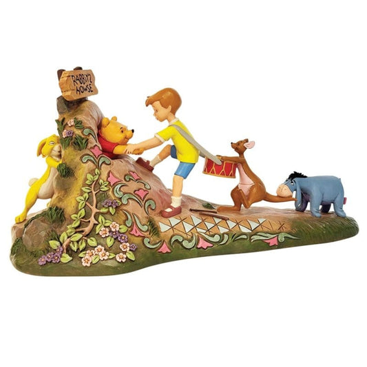 Disney Traditions Friends To The Rescue Pooh & Friends Anniversary Figurine By Jim Shore