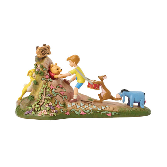Disney Traditions Friends To The Rescue Pooh & Friends Anniversary Figurine By Jim Shore