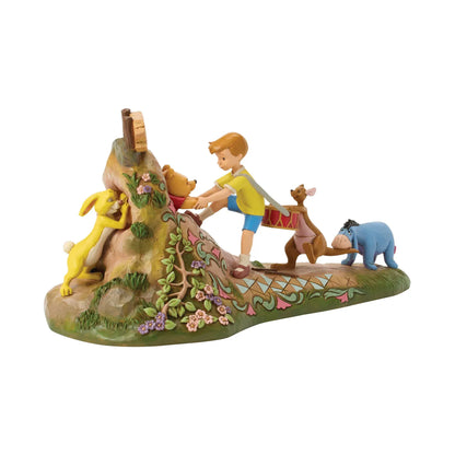 Disney Traditions Friends To The Rescue Pooh & Friends Anniversary Figurine By Jim Shore