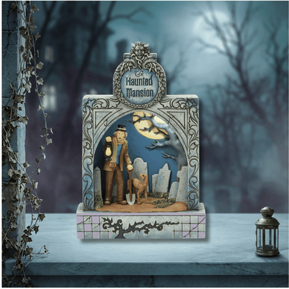Disney Traditions Ghostly Graveyard Guardian (Haunted Mansion Diarama) Figurine By Jim Shore 6017932
