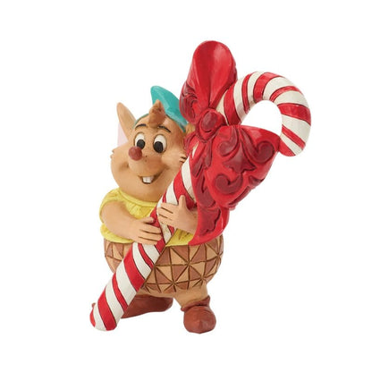 Disney Traditions Gus Candy Cane Mini Figurine by Jim Shore