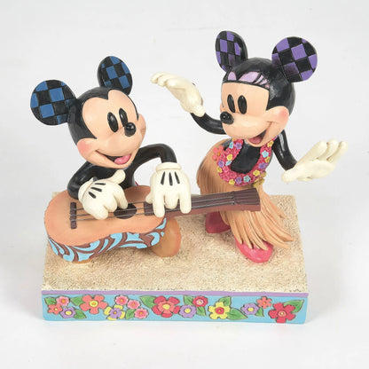 Disney Traditions Hawaiian Holiday (Mickey & Minnie Hawaii Figurine) By Jim Shore 6016330
