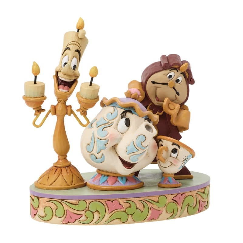 Disney Traditions Heart of the Castle (Lumiere, Mrs Potts, Cogsworth and Chip) Figurine by Jim Shore