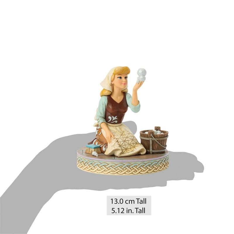 Disney Traditions Hope in Every Bubble Cinderella Bubbles Figurine By Jim Shore