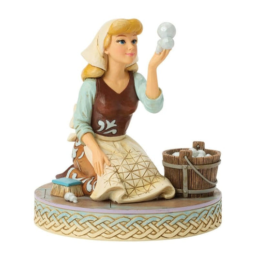 Disney Traditions Hope in Every Bubble Cinderella Bubbles Figurine By Jim Shore