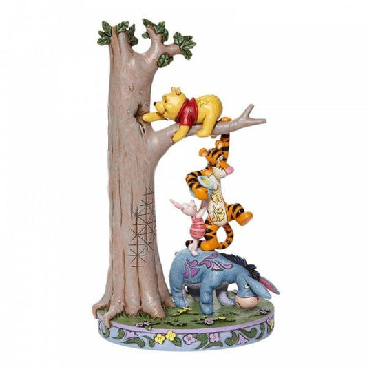 Disney Traditions Hundred Acre Caper - Tree with Pooh and Friends Figurine 6008072