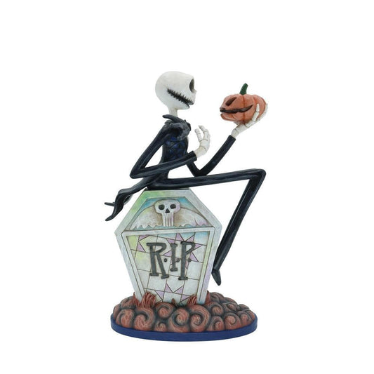 Disney Traditions Jack on Gravestone Figurine By Jim Shore 6010866