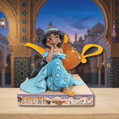 Disney Traditions Jasmine and Genie Lamp Figurine By Jim Shore 6010097