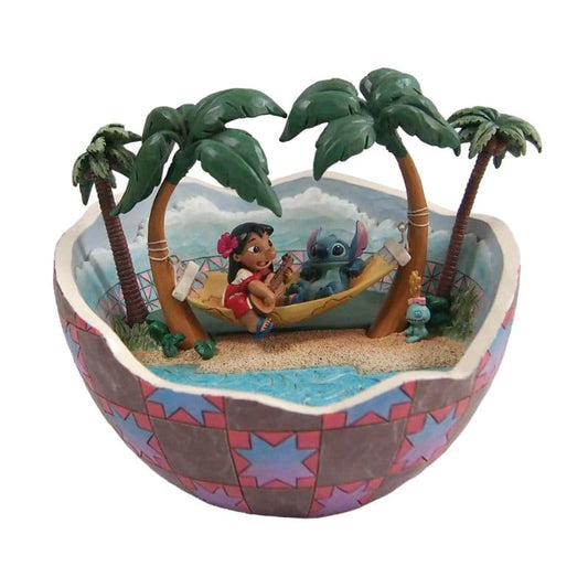 Disney Traditions Lilo and Stitch Coconut Movie Moment Figurine by Jim Shore