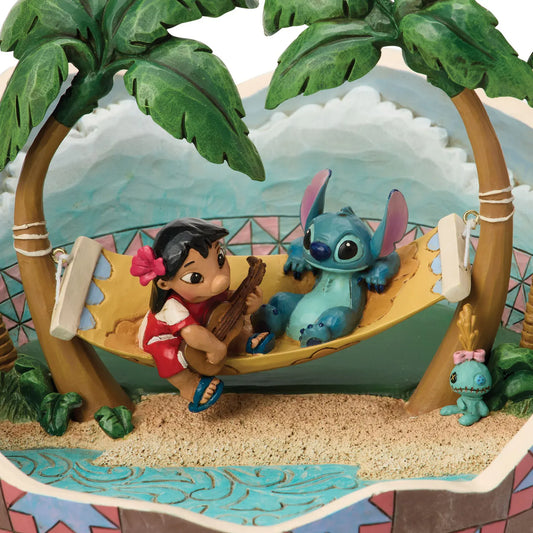 Disney Traditions Lilo and Stitch Coconut Movie Moment Figurine by Jim Shore