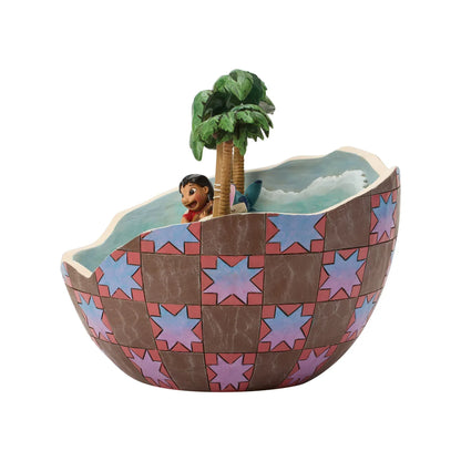 Disney Traditions Lilo and Stitch Coconut Movie Moment Figurine by Jim Shore