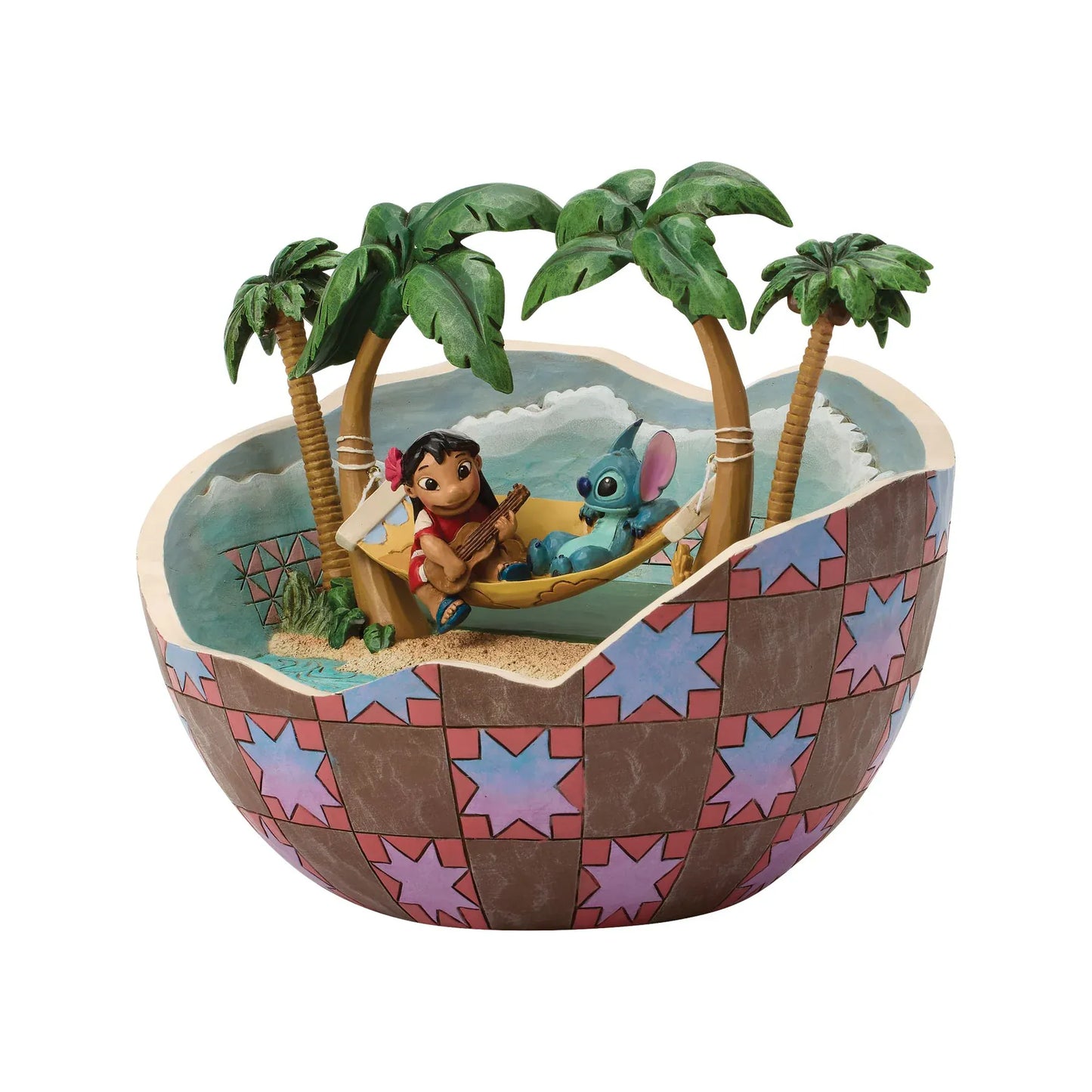 Disney Traditions Lilo and Stitch Coconut Movie Moment Figurine by Jim Shore