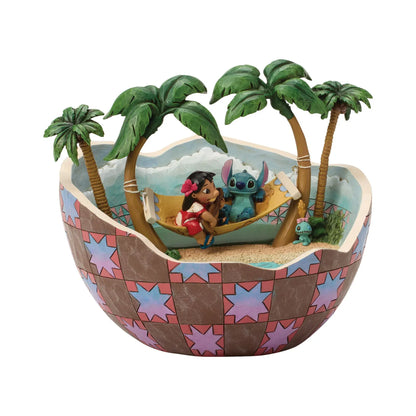 Disney Traditions Lilo and Stitch Coconut Movie Moment Figurine by Jim Shore