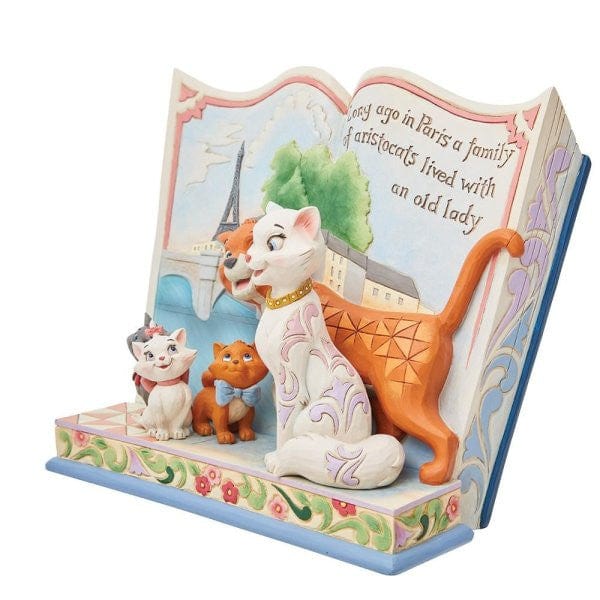 Disney Traditions Long Ago in Paris Aristocats Storybook Figurine by Jim Shore 6013080
