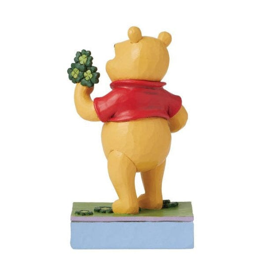 Disney Traditions Lucky Ol' Bear (Winnie the Pooh with Clover Figurine) By Jim Shore 6016335 Disney Traditions Lucky Ol' Bear (Winnie the Pooh with Clover Figurine) By Jim Shore 6016335