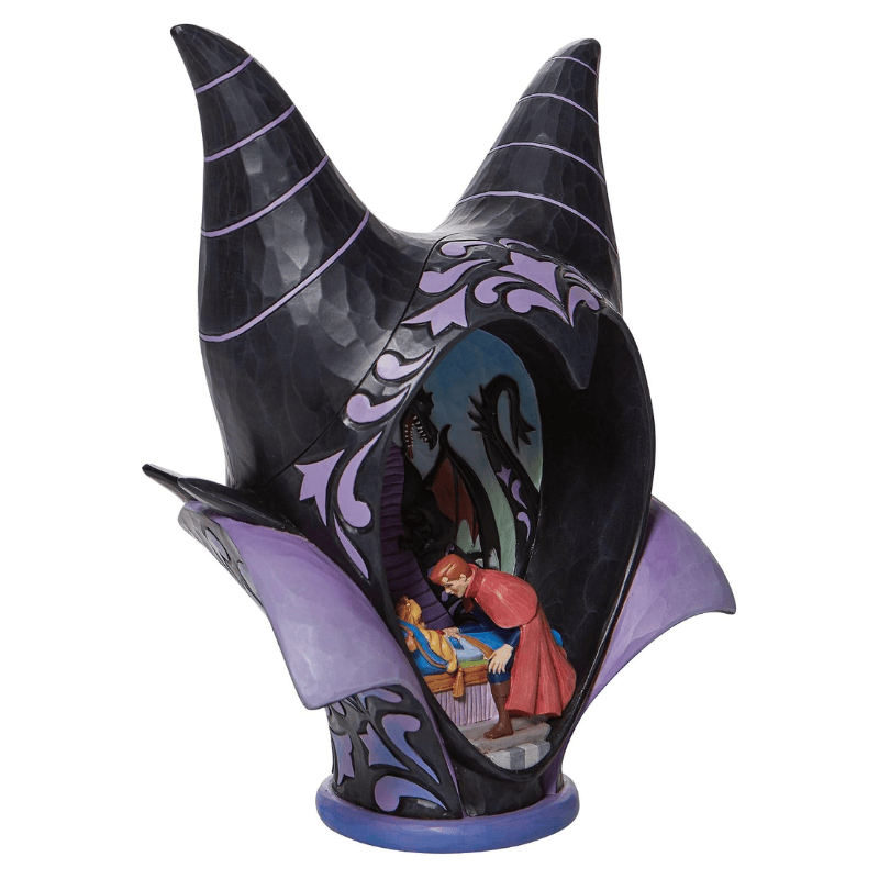 Disney Traditions Maleficent Diorama Headdress True Love's Kiss Figurine by Jim Shore