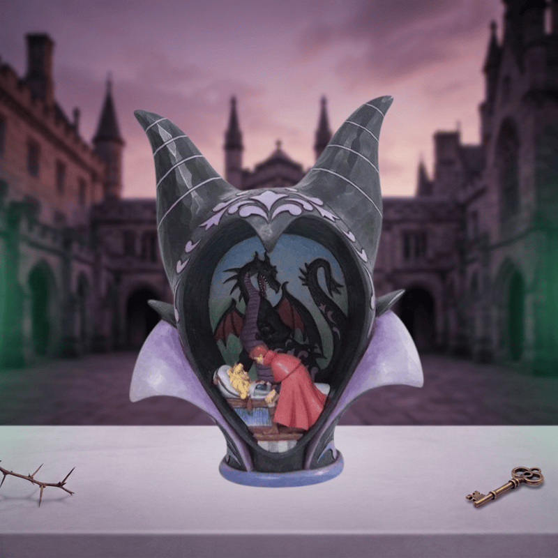 Disney Traditions Maleficent Diorama Headdress True Love's Kiss Figurine by Jim Shore