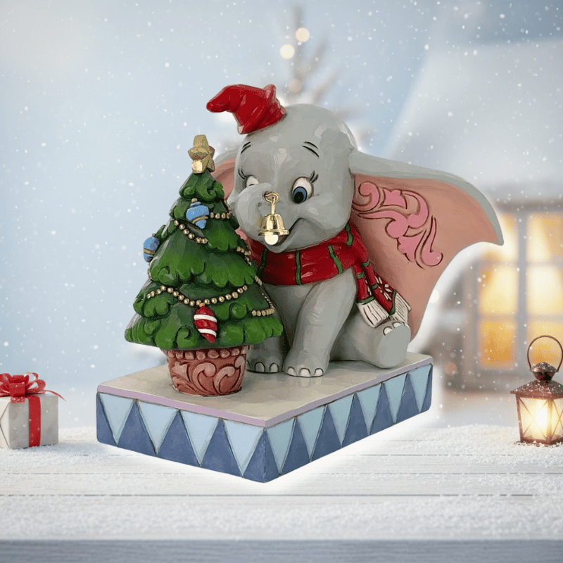 Disney Traditions Merry Moments (Dumbo with Christmas Tree) Figurine By Jim Shore 6016889