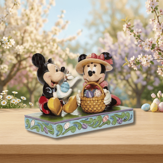 Disney Traditions Mickey and Minnie Mouse Easter Artistry Figurine