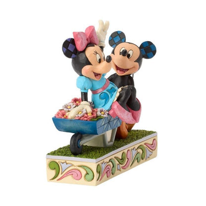 Disney Traditions Mickey and Minnie Wheelbarrow Figurine by Jim Shore