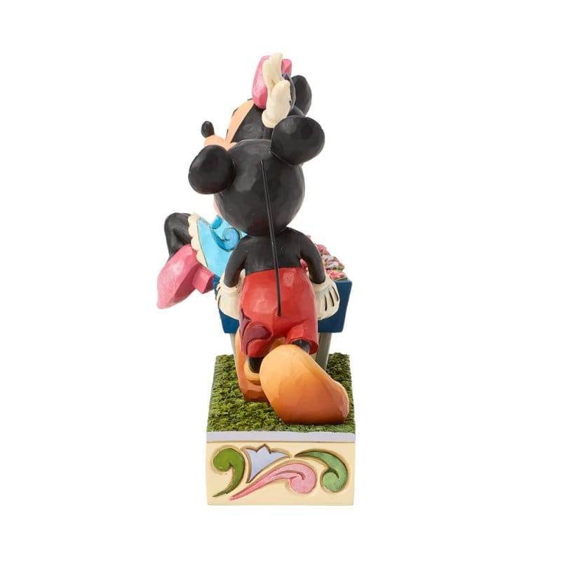 Disney Traditions Mickey and Minnie Wheelbarrow Figurine by Jim Shore