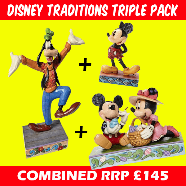 Disney Traditions Mickey & Goofy Triple Pack
