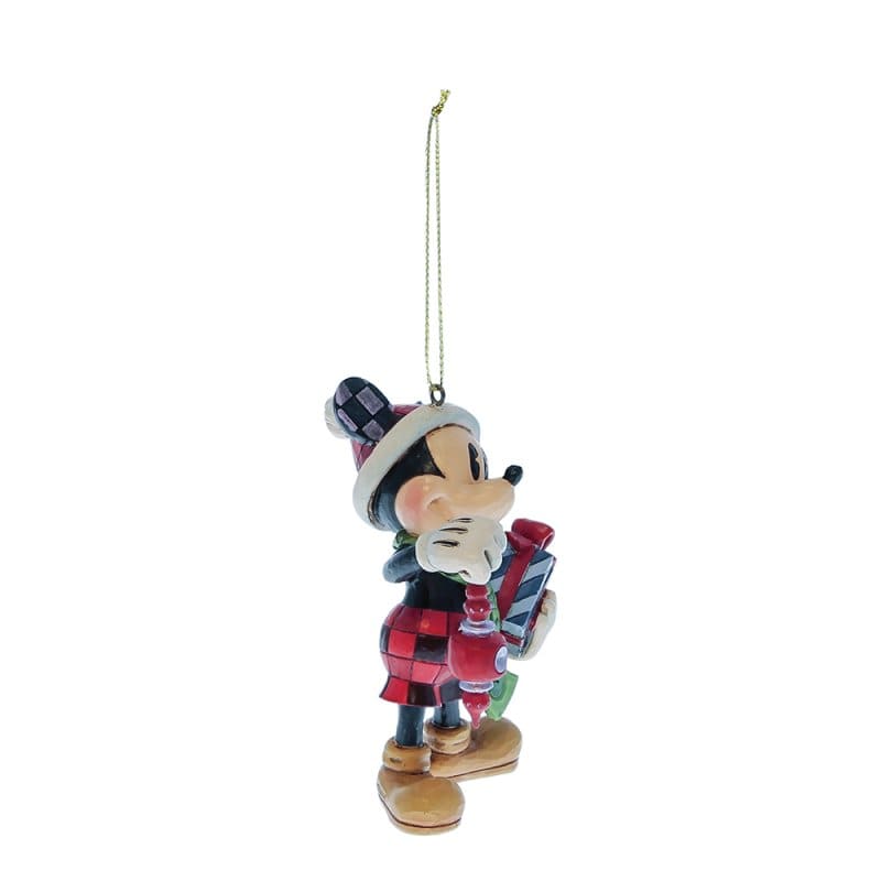 Disney Traditions Mickey Holding Christmas Gift Hanging Ornament By Jim Shore 6017546