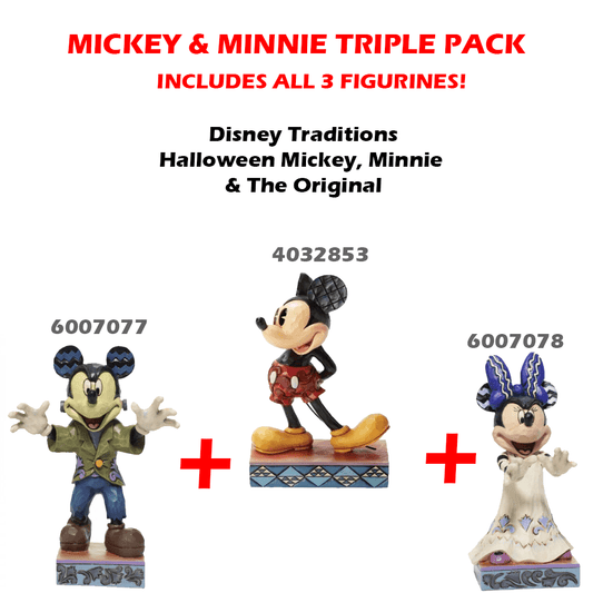 Disney Traditions Mickey & Minnie Triple Pack